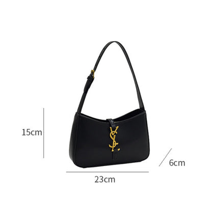 Textured solid color underarm bag