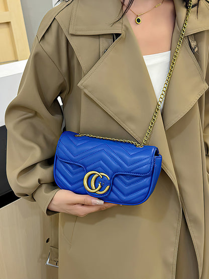 Elegant Quilted Chain Crossbody Bag – A Chic and Versatile Choice - 6 Colors