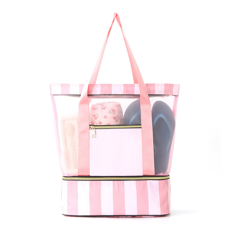 Double-layer large-capacity beach bag