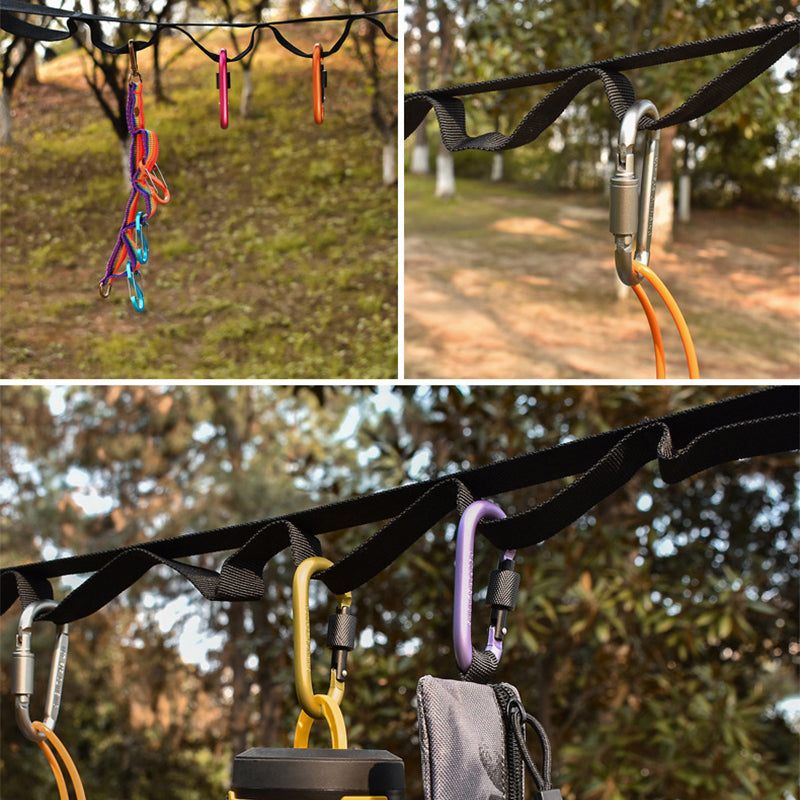 Outdoor portable clothesline