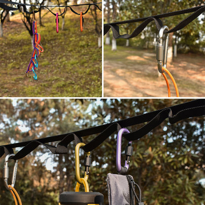 Outdoor portable clothesline