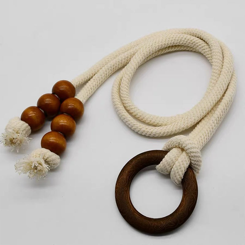 Punch-free curtain tie