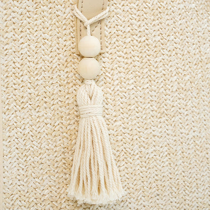 Straw tote bag