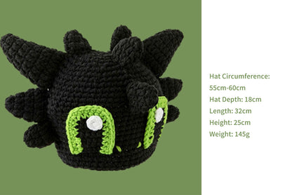 **Cartoon Toothless Beanie (Popular Knitted Hat)**