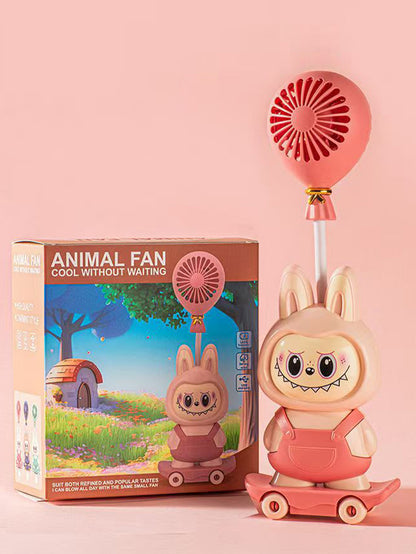 Cartoon fan Labubu