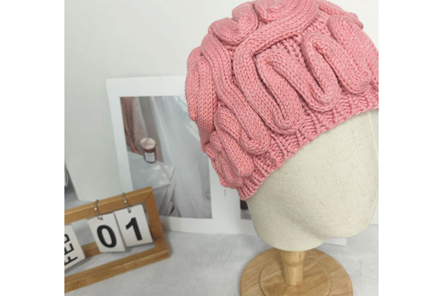 **Funny Brain Flower Knitted Hat (Autumn/Winter Warm Wool Hat)**