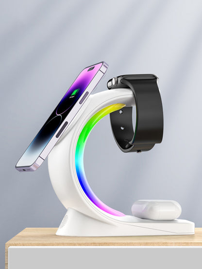 Three-in-one magnetic wireless charger
