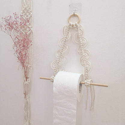 Off-white woven tapestry