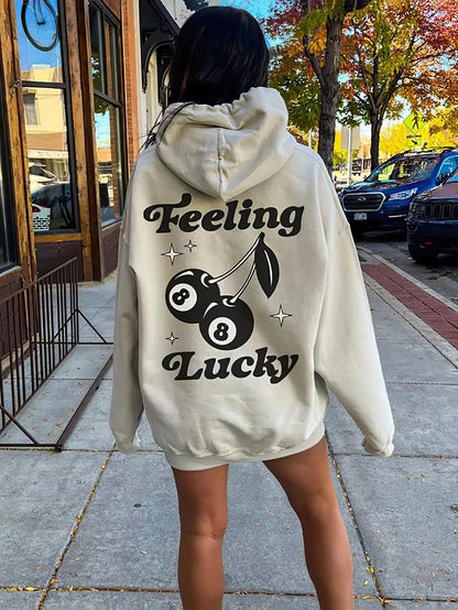 8 Ball Cherries Hoodie - Trendy Retro Sweatshirt - 6 Colors