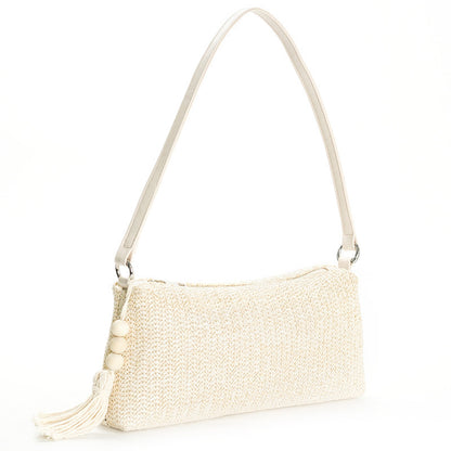 Summer holiday style woven handbag