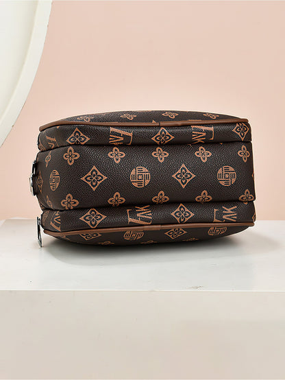 Versatile Shoulder Bag for Women: Retro Crossbody with Wide Strap & Bear Charm - 9 Colours