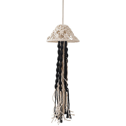 Handmade cotton rope woven jellyfish pendant