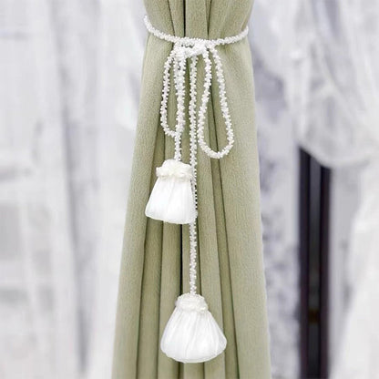 rice bead gauze curtain tie