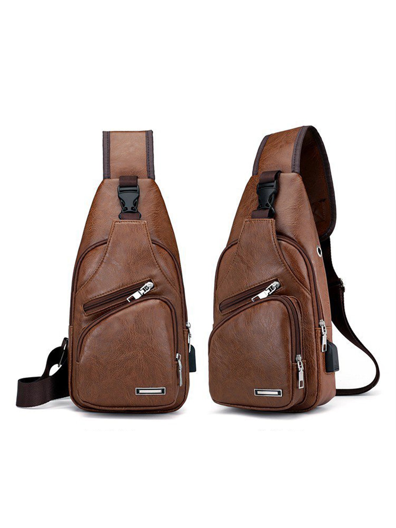USB Charging Multifunctional Leisure Chest Bag