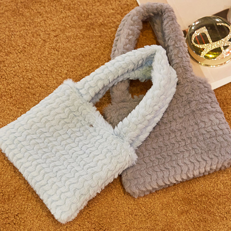 Plush handbag