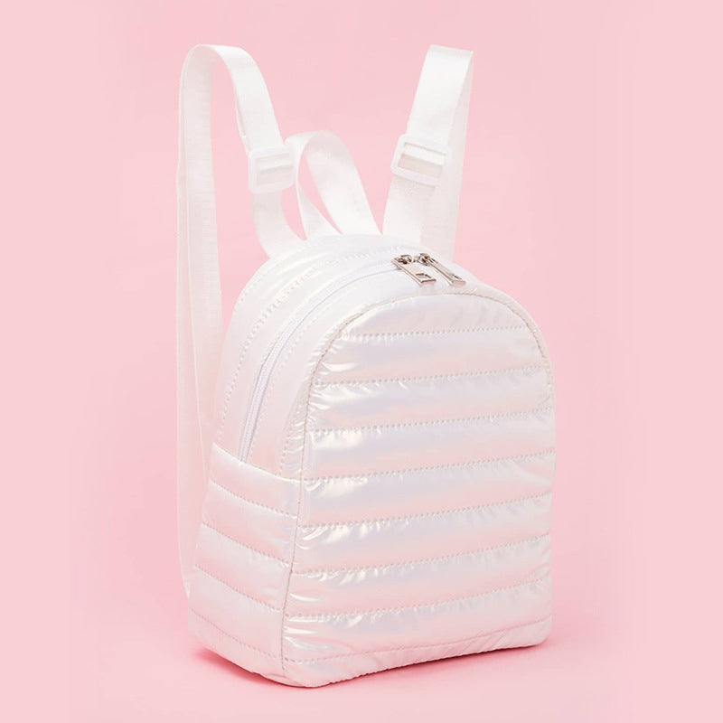 Fashionable shiny backpack