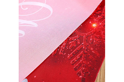 **Christmas Fan-Shaped Flag Outdoor Decoration**