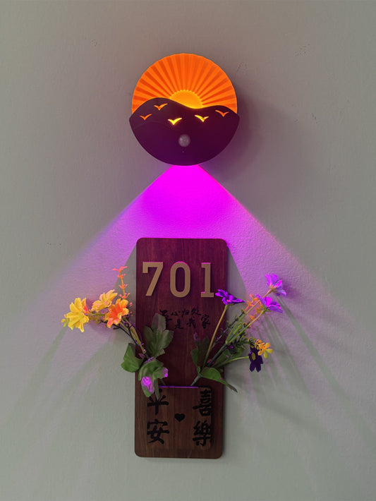 Smart induction doorplate light