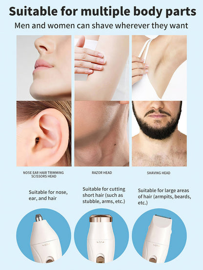 Multifunctional Hair Removal Shaver ¨C Portable and Versatile Grooming Tool - 3 Colors