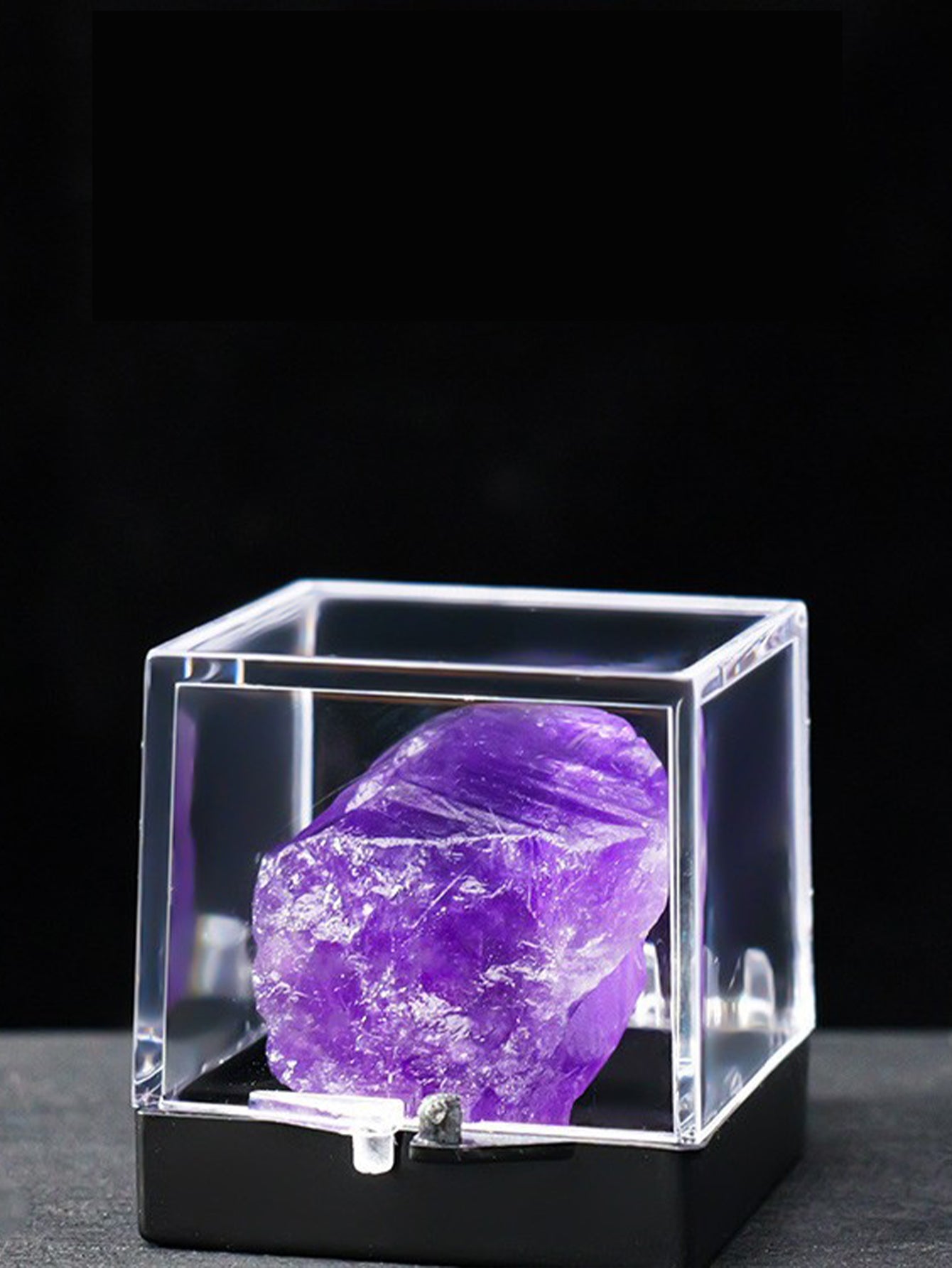 Natural crystal ore specimen collection box