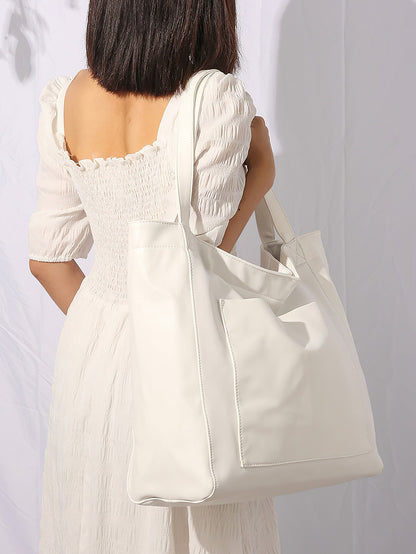 Vintage Style PU Leather Tote Bag - 7 Colours