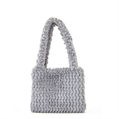 Plush handbag