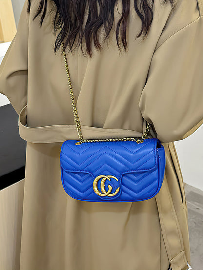 Elegant Quilted Chain Crossbody Bag – A Chic and Versatile Choice - 6 Colors