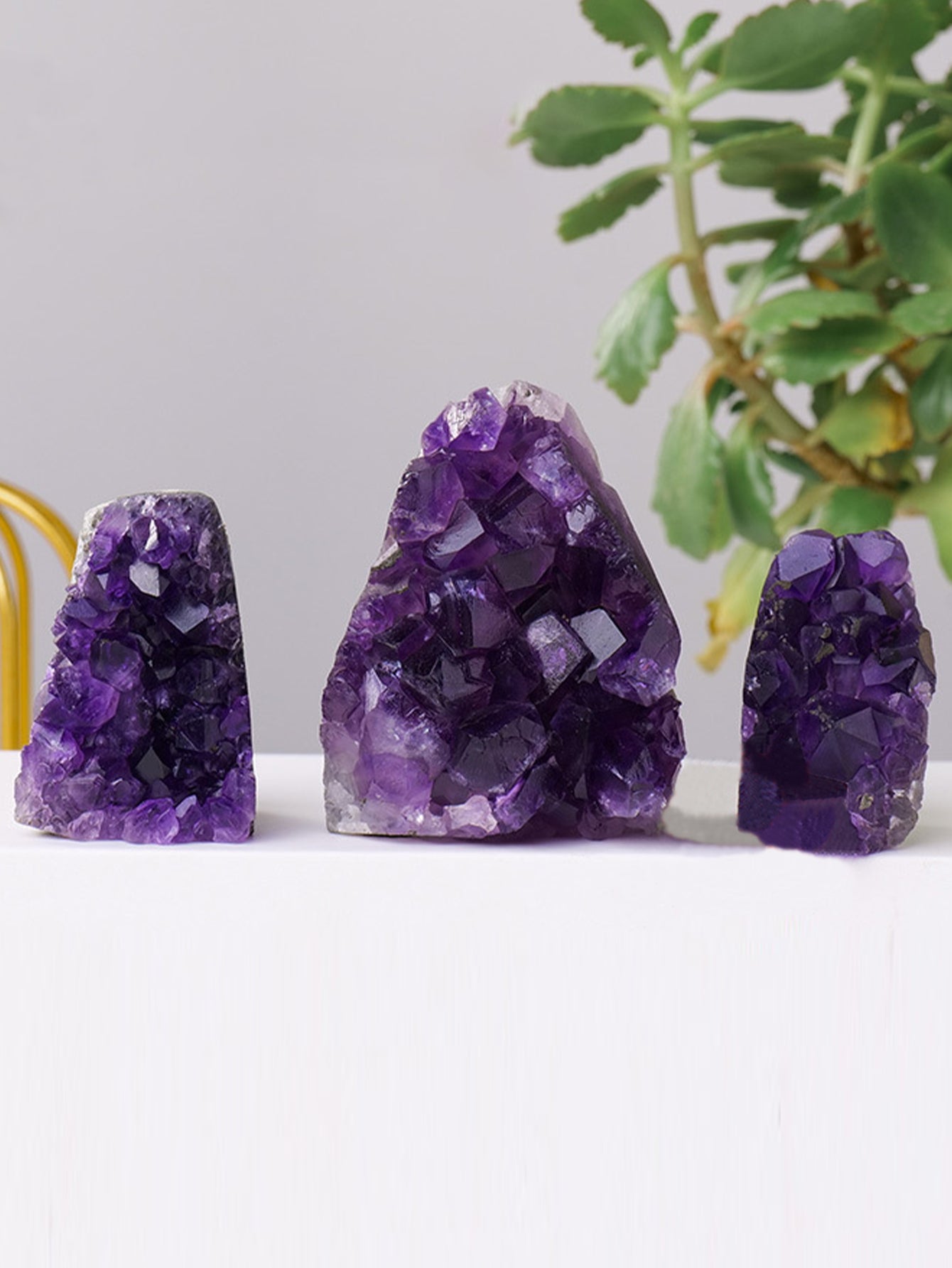Natural Uruguayan Amethyst Cluster Ornaments
