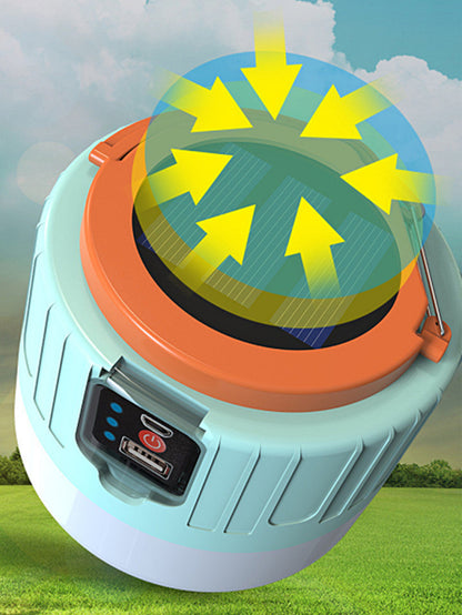 Outdoor LED solar charging remote control tent light