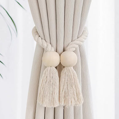 Log Magnetic Buckle Tassel Tie Cord