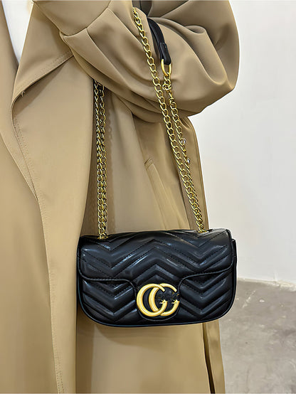 Elegant Quilted Chain Crossbody Bag – A Chic and Versatile Choice - 6 Colors