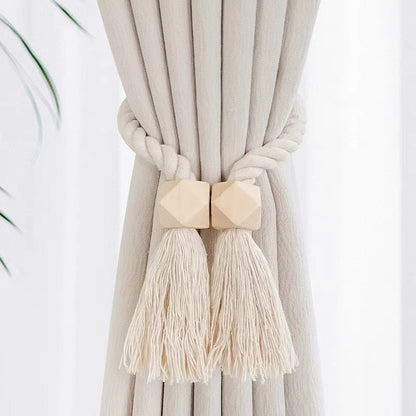 Log Magnetic Buckle Tassel Tie Cord