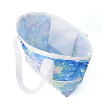 Hollow mesh beach bag