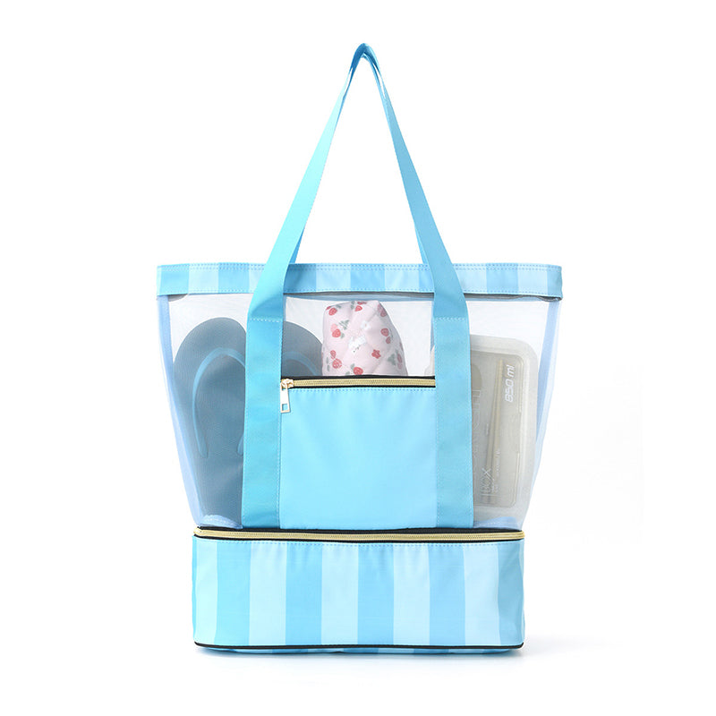 Double-layer large-capacity beach bag