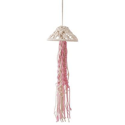 Handmade cotton rope woven jellyfish pendant