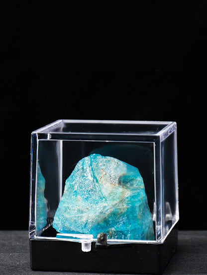 Natural crystal ore specimen collection box