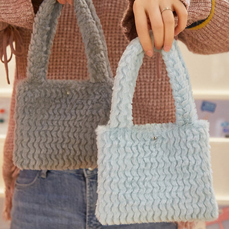 Plush handbag