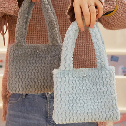 Plush handbag