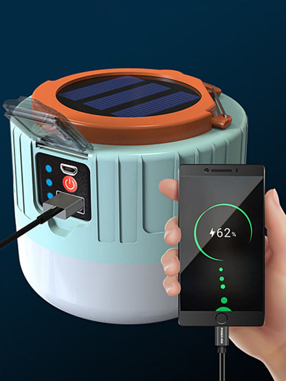 Outdoor LED solar charging remote control tent light
