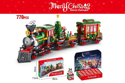 Christmas Train 770PCS [24 Small Boxes] Building Block Set