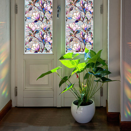 Colorful rainbow static glass sticker