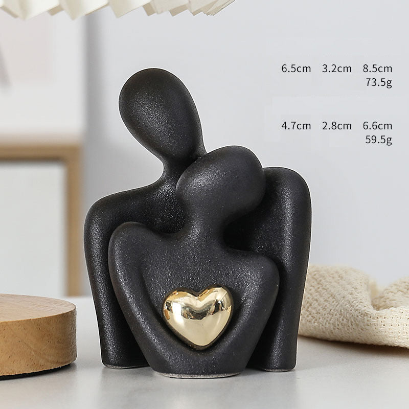 Ceramic Engraved Couple Ornaments