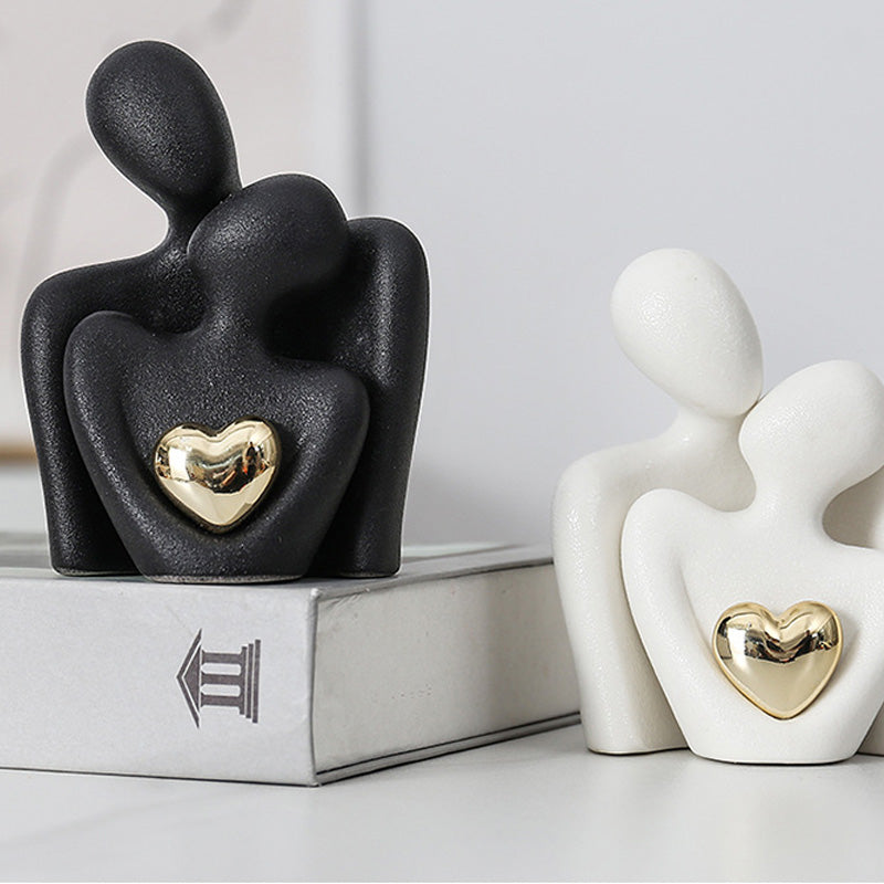 Ceramic Engraved Couple Ornaments
