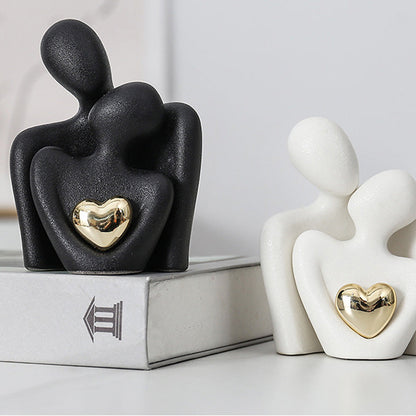 Ceramic Engraved Couple Ornaments