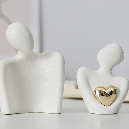 Ceramic Engraved Couple Ornaments