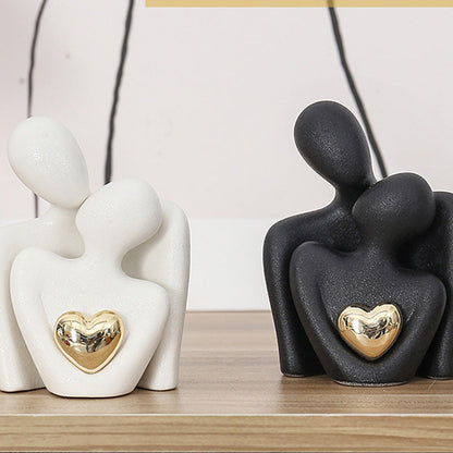 Ceramic Engraved Couple Ornaments