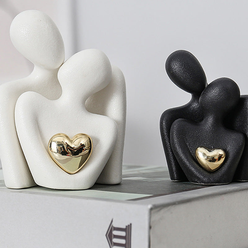 Ceramic Engraved Couple Ornaments