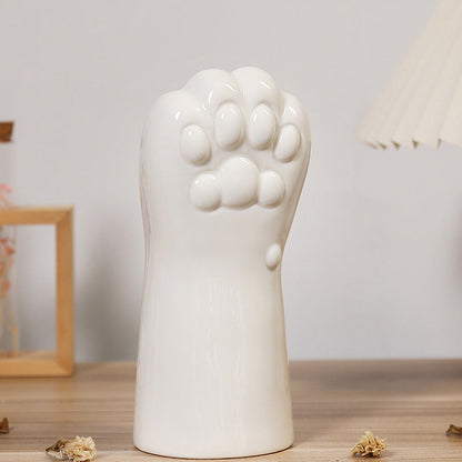 Modern simple ceramic hand shaped vase