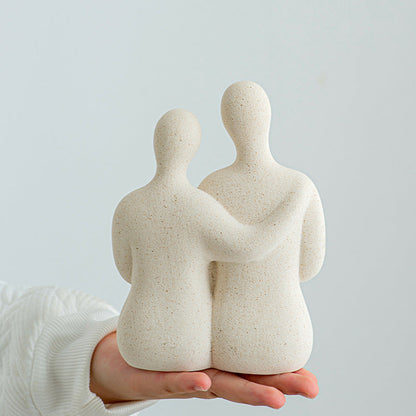 Simple Couple Ceramic Ornaments