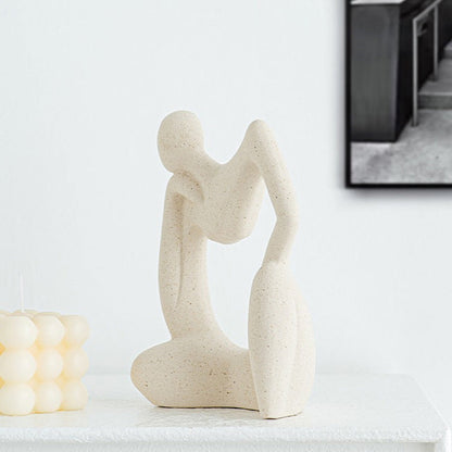 Modern simple ceramic humanoid ornaments